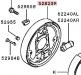 PLATE,RR BRAKE BACKING,RH:MR205299/MB699485